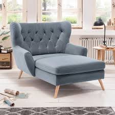 Exxpo By Gala Longseat Sessel Voss Silber Stoff Sessel Xxl Sessel Sessel Mit Hocker