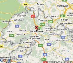 Herausragende attraktion ist der rheinfall von schaffhausen, der auf neuhauser flur liegt. Schaffhausen Map