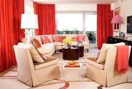 Red Curtains Living Room Decorating With Cream Sofa Furniture Sets Living Room Red Red Apartment Living Room Interior Design Living Room