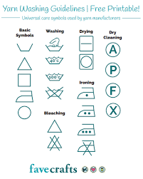 Yarn Washing Symbols Pdf Favecrafts Com
