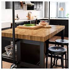 Vadholma Isola Cucina Con Rastrelliera Nero Rovere Ikea It Isola Cucina Arredo Interni Cucina Idee Cucina Ikea
