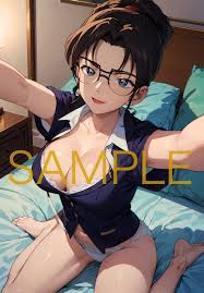 1円f1250 名探偵コナン妃英理アニメA4  ポスター同人最高級高品質オリジナルイラストアートセクシーポスター美少女巨乳－Funbid香港本地日本代購網站