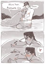 Post 3774366: comic DirtyFox911911 dolphin Jojos_Bizarre_Adventure  Jotaro_Kujo Once_at_Morioh