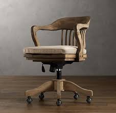 Rh S 1940s Banker S Chair Cushion We Ve Perfectly Reproduced The Vintage 1940s American Banker S C Chaise De Bureau Vintage Chaise De Bureau Design Chaise Deco