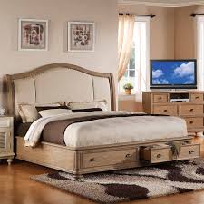 Coventry Upholstered Sleigh Storage Bed In Weathered Driftwood Furniture Upholstered Platform Bed Cream Bedroom Furniture