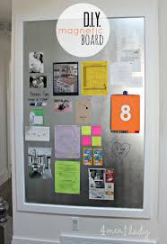 Large Diy Magnet Board Great Details To Make Family Message