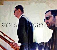 Syrian History - Bashar and Maher al-Assad at the funeral of their father President Hafez al-Assad - 13 June 2000