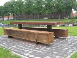 Picnic Table For Public Spaces Pure Ii Grijsen Park Straatdesign Videos Outdoor Picnic Tables Picnic Table Outdoor
