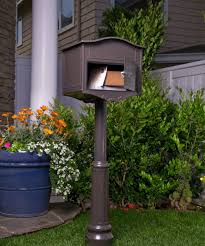 Architectural Geneva Locking Post Mount Mailbox Mounted Mailbox Post Mount Mailbox