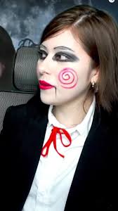 Siguiendo el tutorial de aimep3 para el maquillaje de Saw #dannespino  #aimep3 #halloweenmakeup