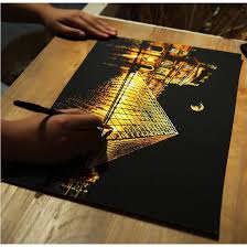 Free online drawing application for all ages. New Designs Scratch Painting Colorful Scratch Night View 40 5x28 5cm Diy Scratch Painting Shopee Philippines