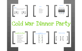The kids love finding their new seats. Cold War Dinner Party By Amanda Carberry