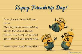 Fabulous friday minion punch art kid's birthday card. Easy And Lovely Minions Card For Friendship Day