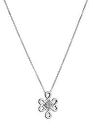 Love Knot Pendant Gemstone Necklace Pendant Moissanite Jewelry Jewelry