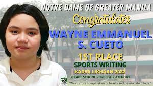 The Notre Dame of Greater Manila Community, with the whole Elementary  School Sector, ✨ 𝙋𝙍𝙊𝙐𝘿𝙇𝙔 𝘾𝙊𝙉𝙂𝙍𝘼𝙏𝙐𝙇𝘼𝙏𝙀𝙎 ✨ the  𝗪𝗜𝗡𝗡𝗘𝗥𝗦 of the 𝗞𝗔𝗗𝗦𝗔 𝗟𝗜𝗞𝗛𝗔𝗔𝗡 𝟮𝟬𝟮𝟮
