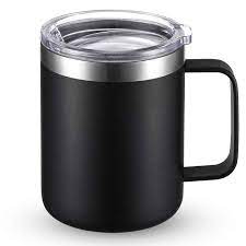 Insulated Coffee Mug 12 Oz Black In 2021 Insulated Coffee Mugs Coffee Mugs Mugs