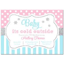 For this example, i used blue and pink) any type of spread (tuna, peanut butter, cream cheese) Baby It S Cold Outside Pink And Blue Shower Invitation By That Party Chick