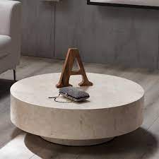 The construction of the coffee table is sleek and durable to last longer… maple veneer with multi colored gloss tops. Runder Wohnzimmertisch Elvillo In Creme Weiss Runder Wohnzimmertisch Wohnzimmertisch Runder Kaffeetisch