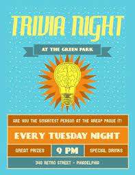 Download annual quiz night flyer psd template in psd format. Vintage Trivia Night Flyer Trivia Night Flyer Trivia Night Flyer