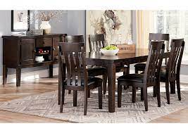 Hart round reclaimed wood pedestal extending dining table. Haddigan Dining Room Extension Table Ashley Furniture Homestore Independently Owned And Operated By Home Vitefama