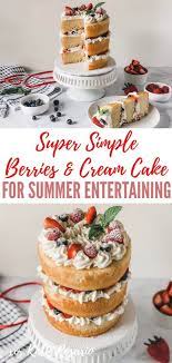 Berries Cream Champagne Cake Xo Katie Rosario Recipe Champagne Cake Cake Decorating For Beginners Chocolate Recipes