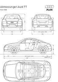 Car Blueprint Audi Tt Audi Tt Rs Blueprints