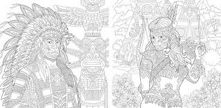 There's also a nice grouping of holiday coloring pages here. Coloring Page Adult Coloring Book Native American Indian Chief And Apache Woman Navajo Ethnicity Boho Tribal Culture Antistress Freehand Sketch Collection With Doodle And Zentangle Elements Stock Vector Adobe Stock