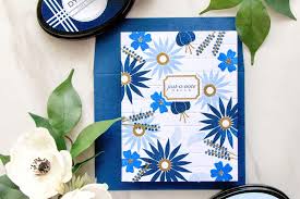 Create a greeting card with a corner feature. Papertrey Ink Faux Stationery Stamped Cards Video Yana Smakula
