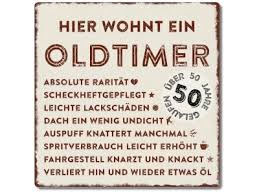 Maybe you would like to learn more about one of these? Interluxe Metallschild 20x20cm Hier Wohnt Ein Oldtimer 50 Wetterfe