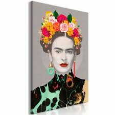 See more ideas about kahlo paintings, frida kahlo paintings, frida and diego. Frida Kahlo Portrat Frau Wandbilder Xxl Bilder Vlies Leinwand H C 0084 B A Ebay