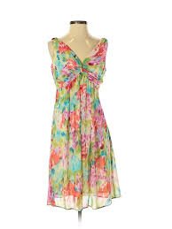 Dressbarn Casual Dress A Line Pink Print Dresses Used Size 6 In 2020 Casual Dress Pink Print Dress Casual Dresses