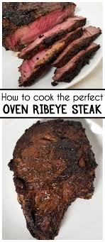 Juicy and tender ribeye steak cooked to perfection and served with fresh herby the best way to rest the steak is to fold it up in parchment paper and then in a kitchen towel. Oven Ribeye Steak Recipe Rib Eye Steak Recipes Oven Ribeye Steak Ribeye Steak Recipes