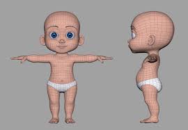 Johnny Baby Boy Character On Behance 3d Character Character Model Sheet Game Character Design
