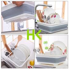 Check spelling or type a new query. Collapsible Dish Drying Rack With Drainer Board Set Portable Dish Drainers For Small Kitchen Camper Rv Caravan Travel Trailer Grey Walmart Com Walmart Com