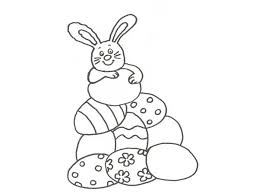 Huevos Conejo De Pascua Para Colorear