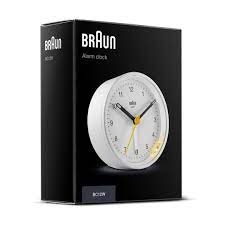 The official braun clocks website, providing a wide range of braun clocks including braun alarm clocks & braun wall clocks. Bc12 Braun Classic Analogue Alarm Clock White Braun Clocks