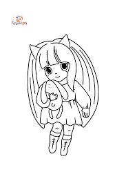 Plus, it's an easy way to celebrate each season or special holidays. Fastest Chibi Anime Cat Girl Coloring Pages