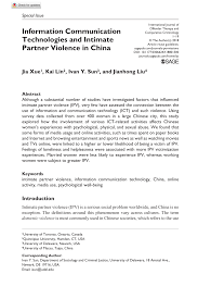 Check the status of your case. Pdf Information Communication Technologies And Intimate Partner Violence In China