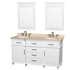 Double sink vanity dimensions can vary depending on the size of your bathroom. Berkeley 60 Double Bathroom Vanity White Beautiful Bathroom Furniture For Every Home Wyndham Collection