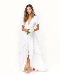 Athena Front Casual Beach Wedding Dress Casual Wedding Dress Beach White Dress