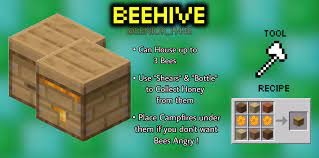 Dec 28, 2019 · this video explains step by step how to get bees into your beehive minecraft java edition from the bees nest, how to breed bees and more! Mc Blocks Beehive Minecraft Designs Minecraft Images Minecraft Blocks