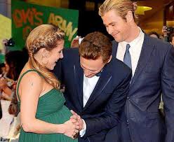 Tom hiddleston was born in the historic district of the british capital, westminster. Tom With Chris Hemsworth And His Wife Tom Will Make A Superb Father One Day Chris Hemsworth Chris Hemsworth Thor Loki Thor