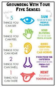 5 Senses Grounding Poster And Worksheet Distance Learning Compatible Coping Skills Mindfulness Activities Social Emotional Learning
