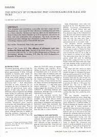 The ultrasonic pest control reviews presented in this gardenerdy article should help buyers make an informed decision regarding their purchase. Pdf The Efficacy Of Ultrasonic Pest Controllers For Fleas And Ticks