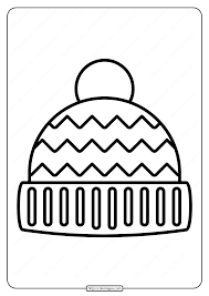 Get out the crayons and color snowmen, mittens, and kids skiing, sliding, building a snowman and more. Free Printable Winter Hat Pdf Coloring Page