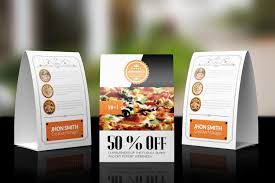 Restaurant Table Tent Template In 2020 Table Tents Print Templates Tent Cards