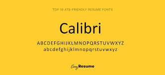 ats friendly and readable resume fonts