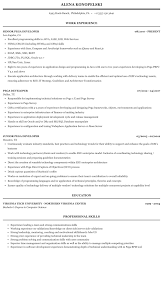pega developer resume sample mintresume