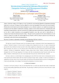 It's somewhat pretty simple to come up with one, but it needs lots of hard work and critical thinking. Pdf E Commerce Concept And Design International Journal Of Advance Research In Computer Science And Management Studies Ijarcsms Ijarcsms Com Academia Edu