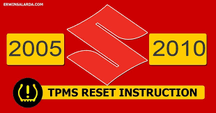 Suzuki Cars 2005 2010 Tpms Reset Guide Suzuki Cars Suzuki Tire Pressure Monitoring System